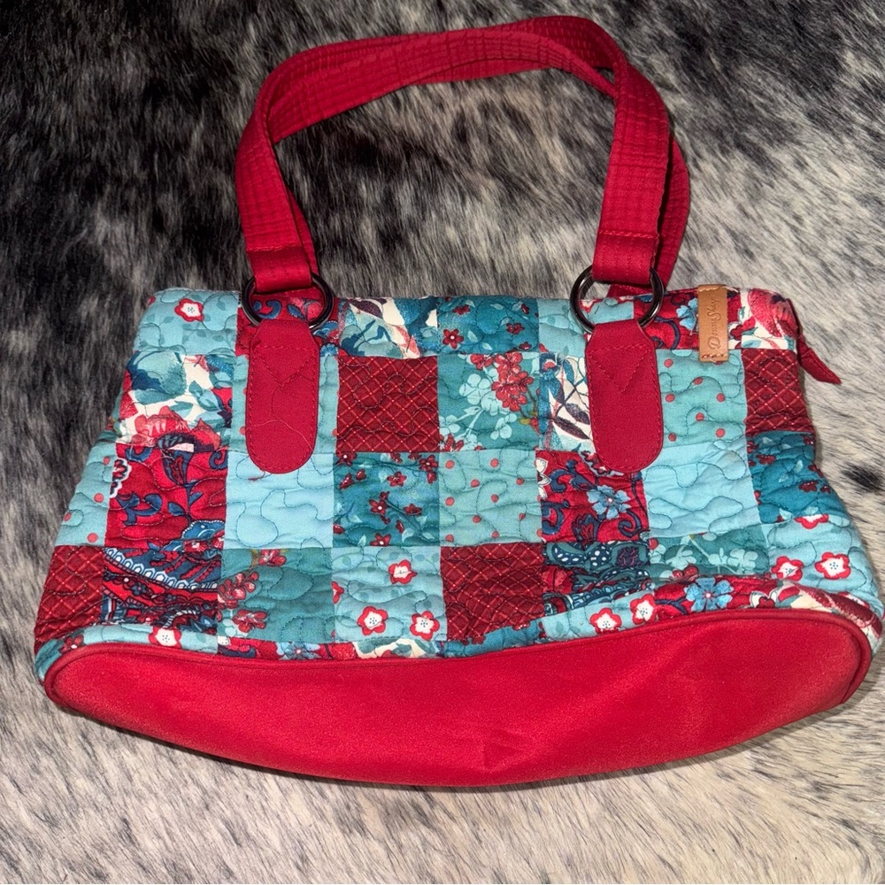 Donna Sharp Patchwork Red And Blue Women's Bag - image 1